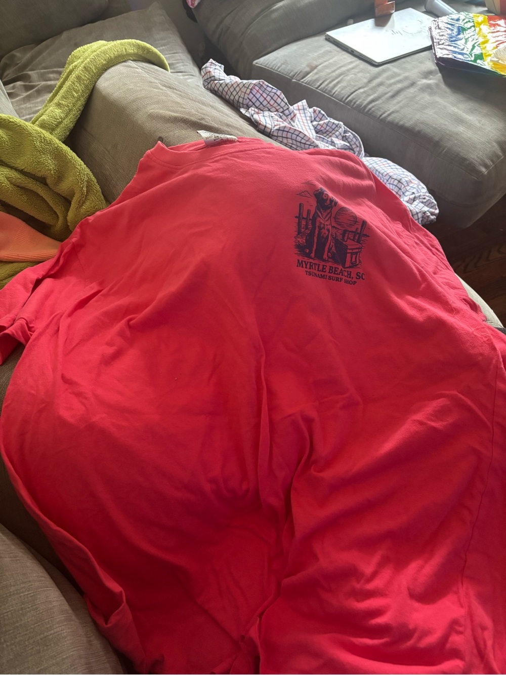 Myrtle Beach Graphic Tee - Coral Pink XXL